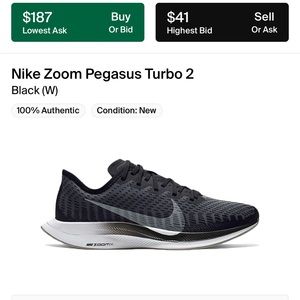 Zoom Pegasus Turbo 2 Gun Smoke Sneakers